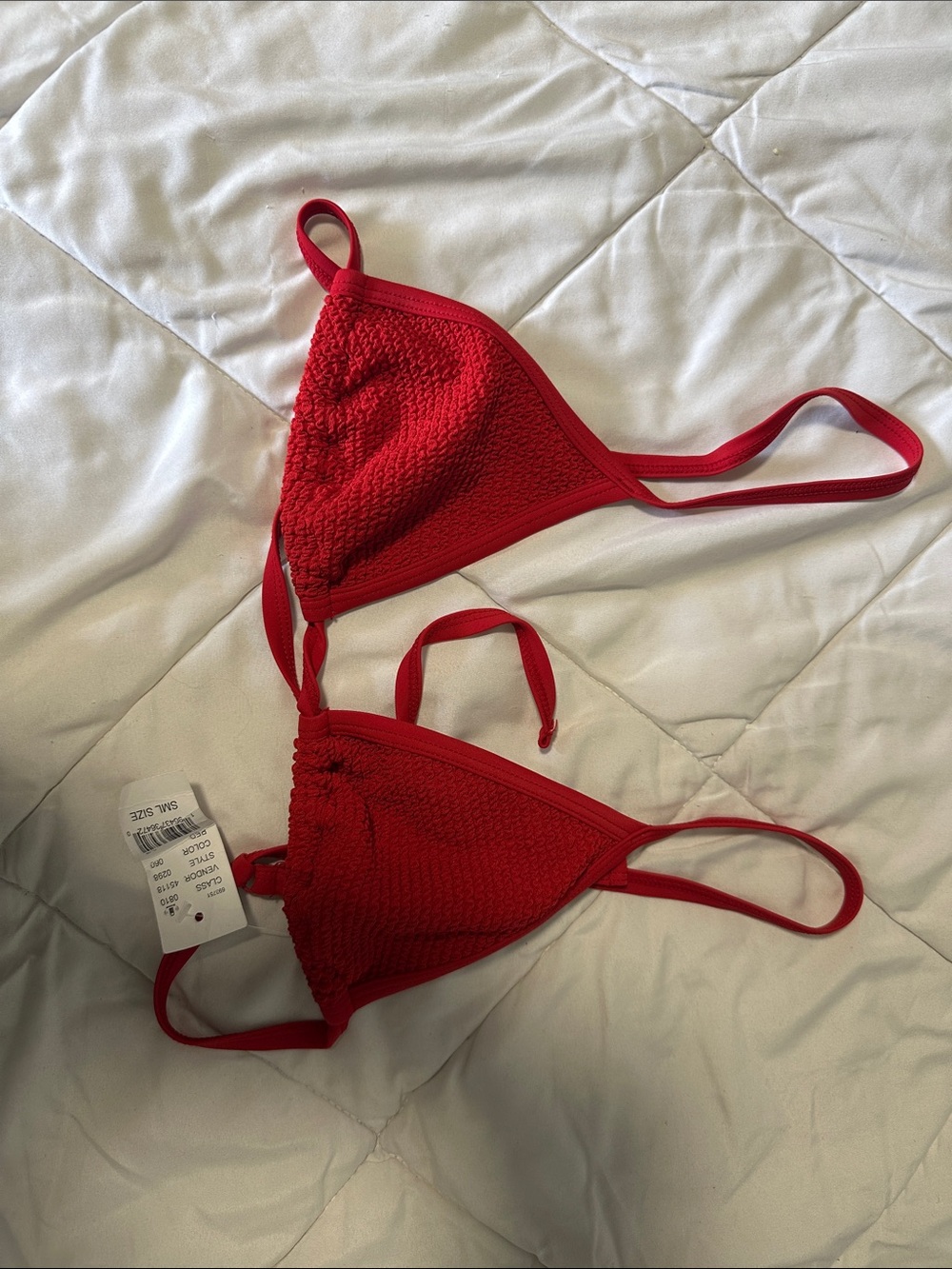 PacSun Red Triangle Swim Top
